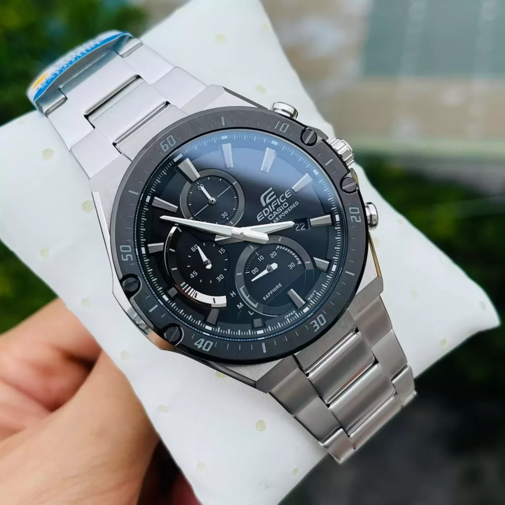 EDIFICE EFS-S560DB-1AVUDF | KÍNH SAPPHIRE - PIN NĂNG LƯỢNG MẶT TRỜI 9 EFS-S560DB-1AVUDF