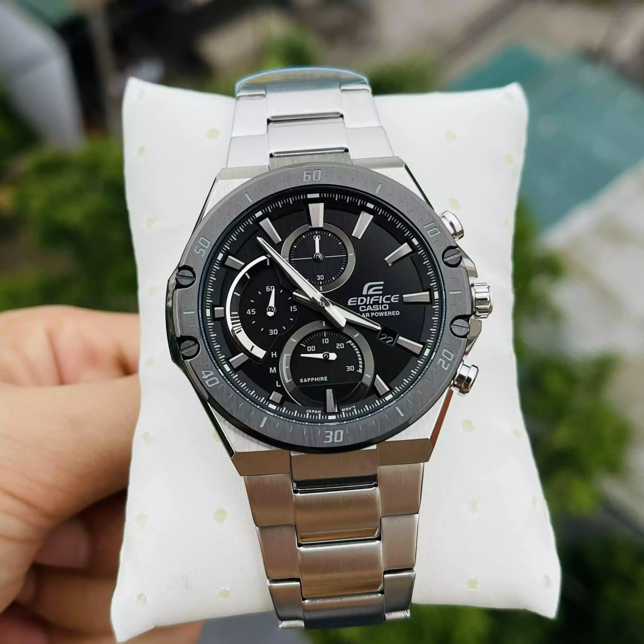 EDIFICE EFS-S560DB-1AVUDF | KÍNH SAPPHIRE - PIN NĂNG LƯỢNG MẶT TRỜI 2 EFS-S560DB-1AVUDF