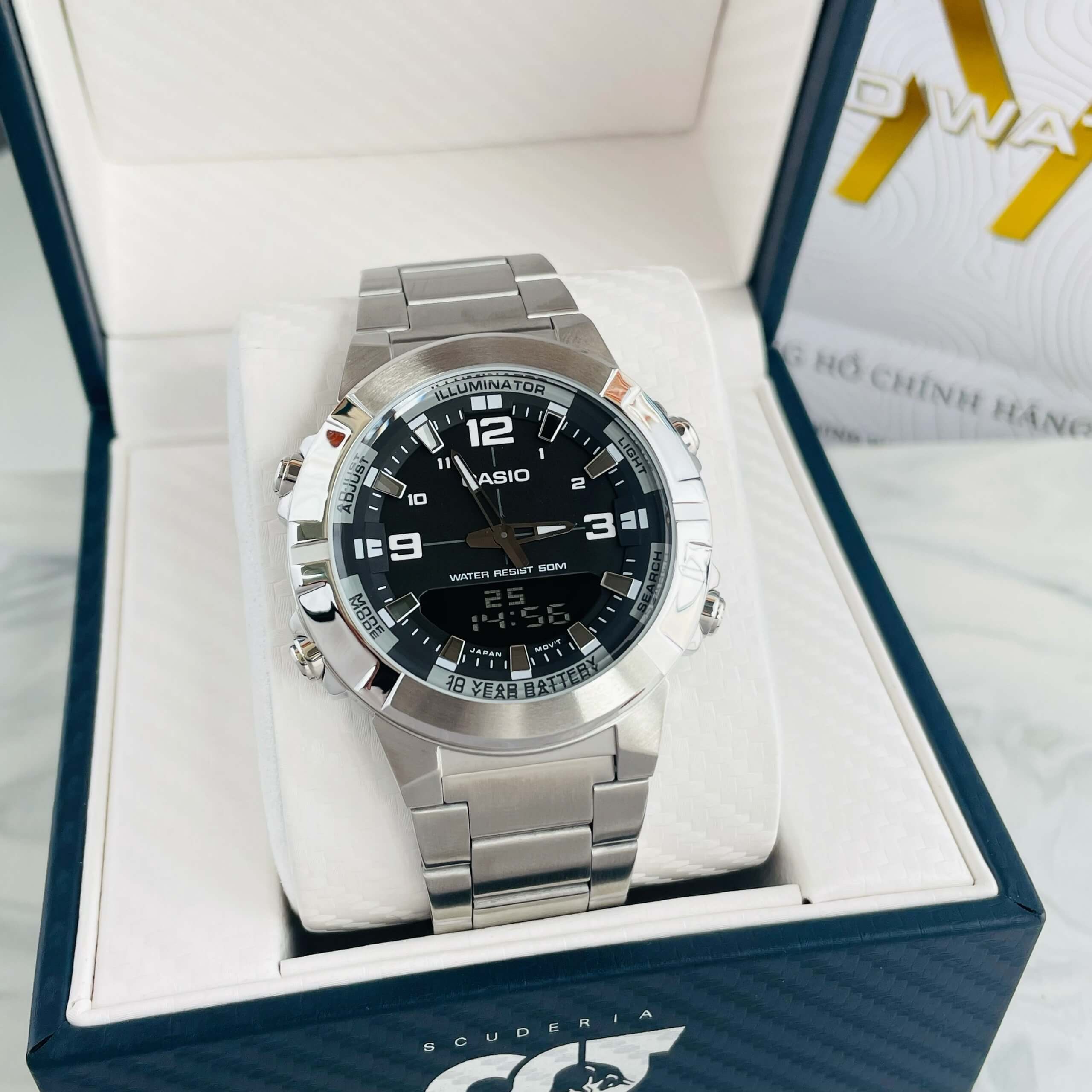 CASIO AMW-870D-1A 2 Đồng hồ Nam Casio AMW-870D-1A