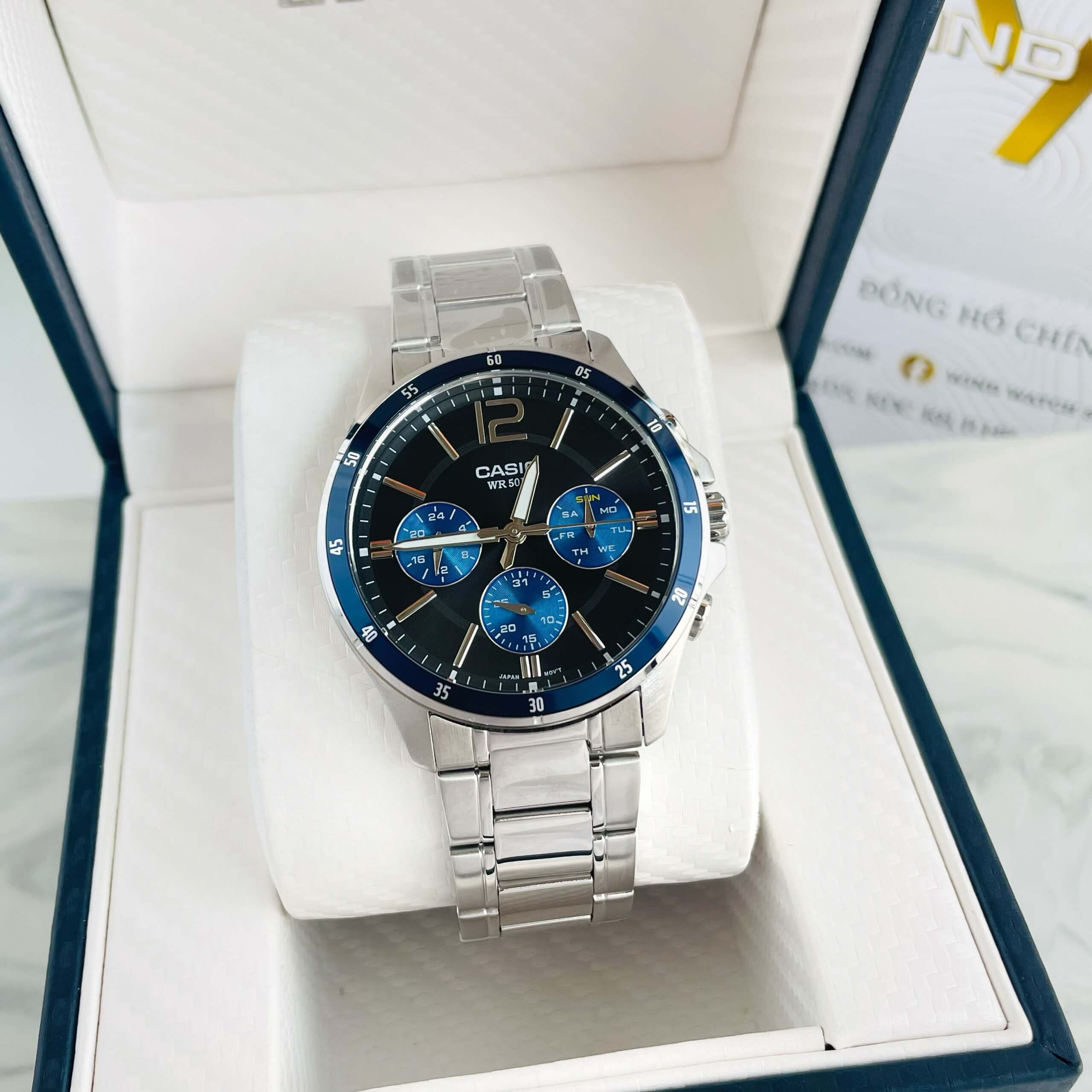 CASIO MTP-1374D-2AV 2 đồng hồ nam CASIO MTP-1374D-2AV