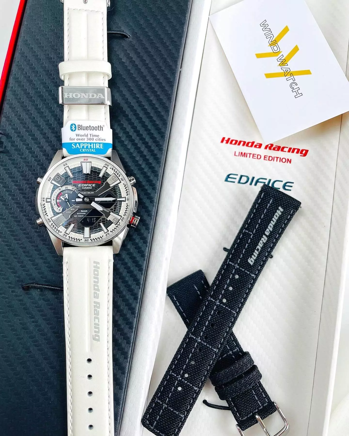 EDIFICE ECB-S100HR-1A | PHIÊN BẢN GIỚI HẠN HONDA RACING 3 ECB-S100HR-1A