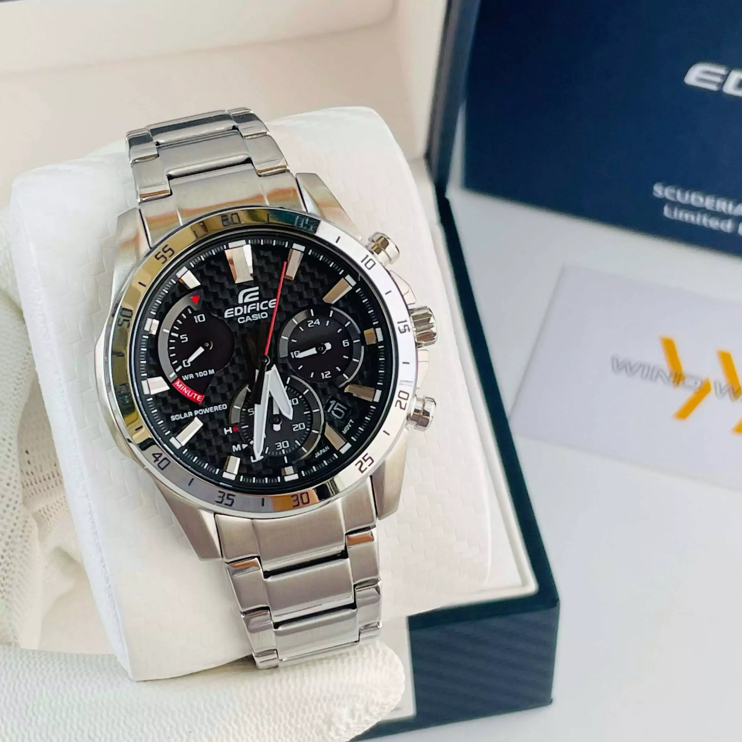 EDIFICE EQS-930D-1AV | PIN NĂNG LƯỢNG MẶT TRỜI 3 ĐỒNG HỒ NAM CASIO EDIFICE EQS-930D-1AV
