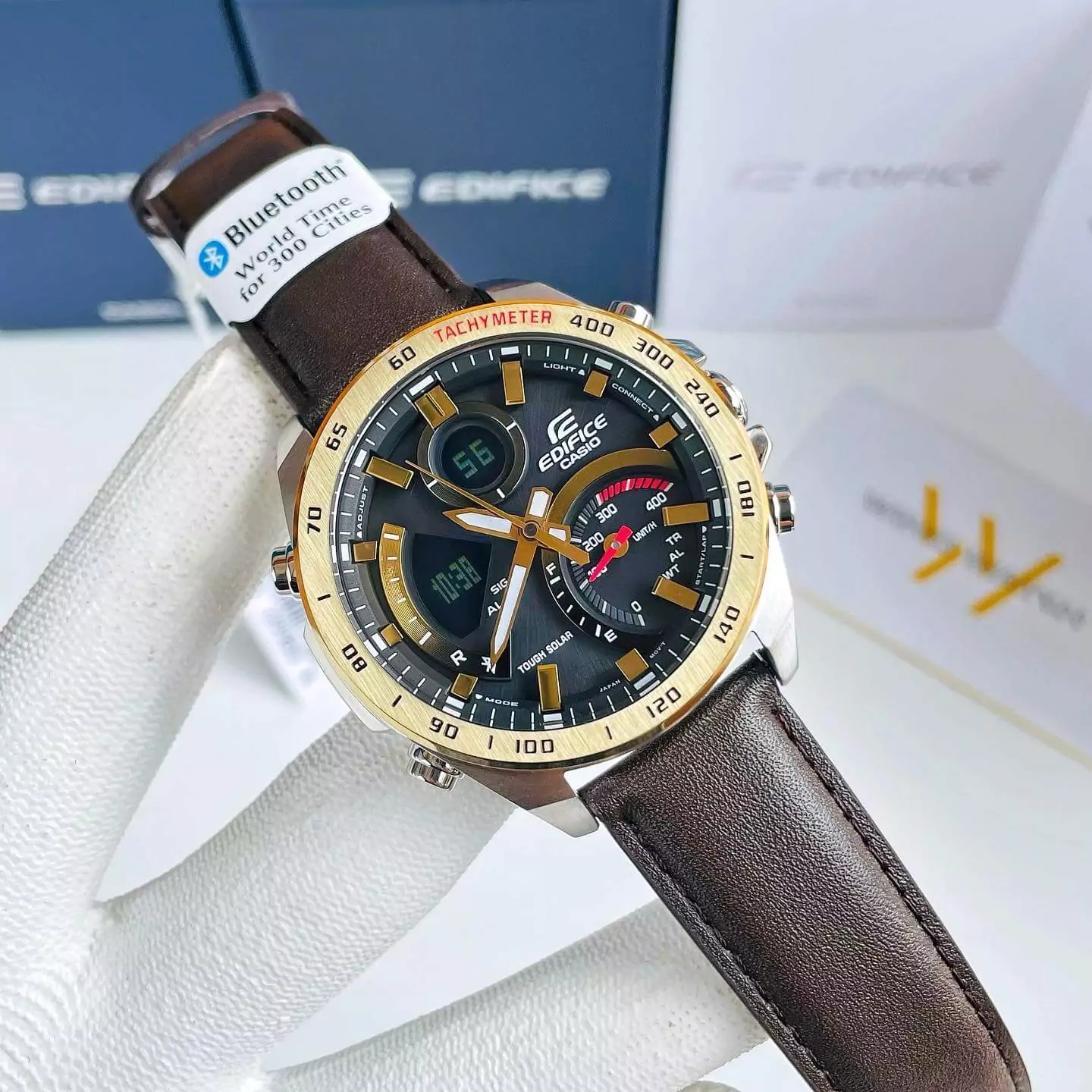 EDIFICE ECB-900GL-1A | PIN NĂNG LƯỢNG MẶT TRỜI - BLUETOOTH 3 ecb-900gl-1a