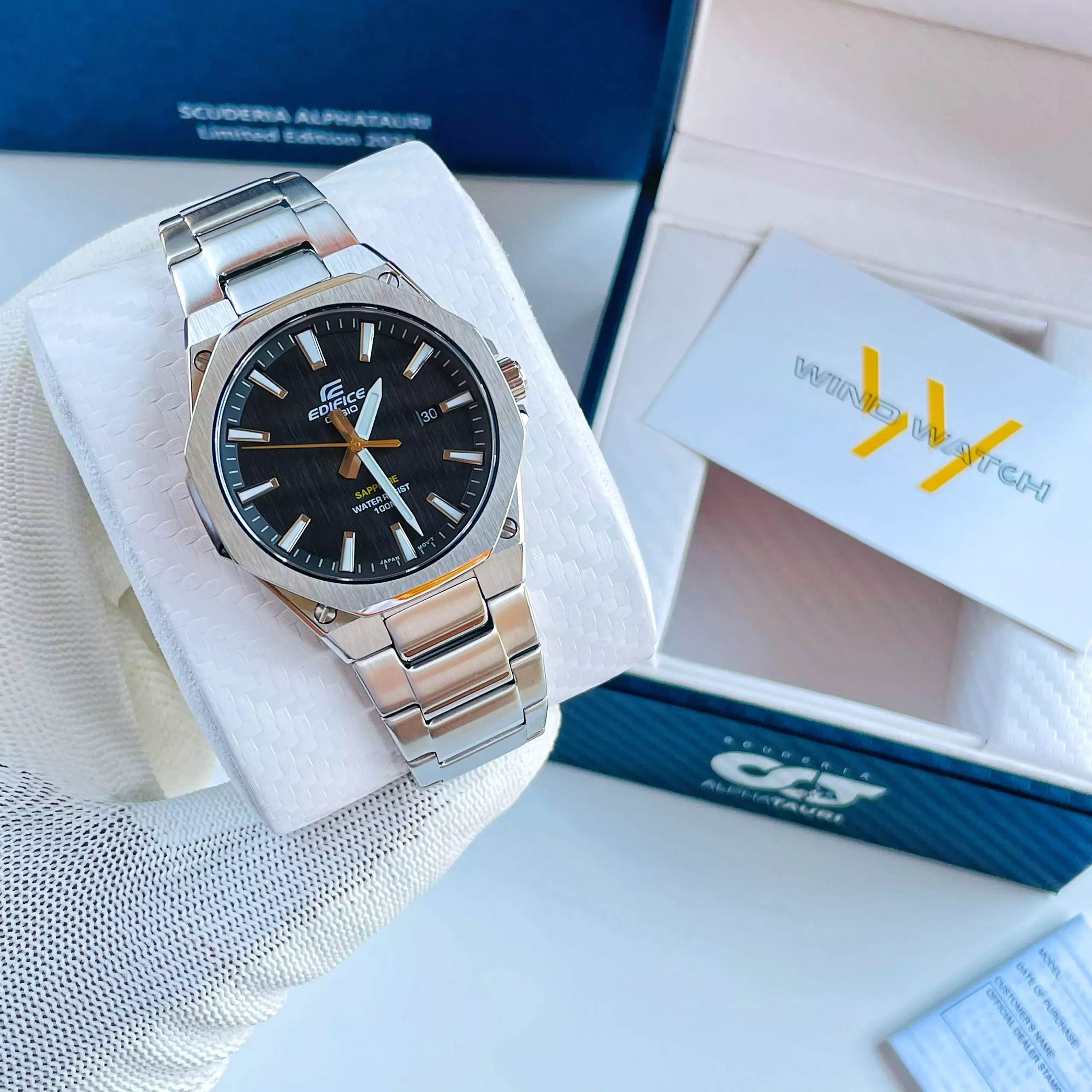 EDIFICE EFR-S108D-1AVUDF | KÍNH SAPPHIRE 3 ĐỒNG HỒ NAM CASIO edifice efr-s108d-1a