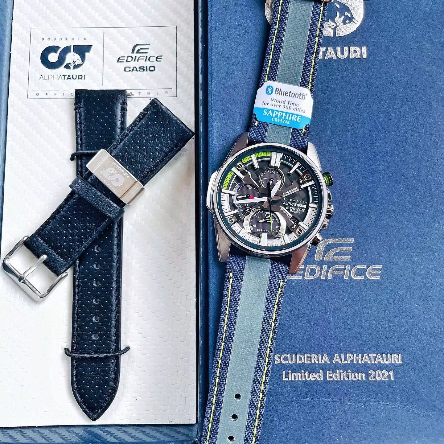 EDIFICE EQB-1200AT-1A | PHIÊN BẢN GIỚI HẠN | KÍNH SAPPHIRE – PIN NĂNG LƯỢNG MẶT TRỜI – BLUETOOTH 2 ĐỒNG HỒ NAM CASIO Edfiice EQB-1200AT-1A