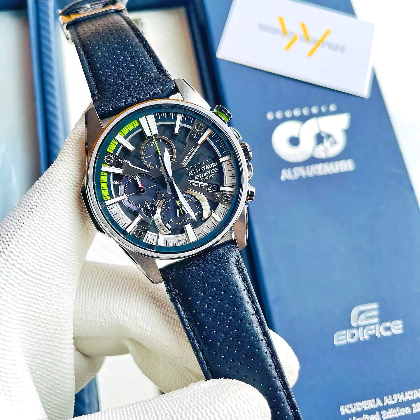 EDIFICE EQB-1200AT-1A | PHIÊN BẢN GIỚI HẠN | KÍNH SAPPHIRE – PIN NĂNG LƯỢNG MẶT TRỜI – BLUETOOTH 5 ĐỒNG HỒ NAM CASIO Edfiice EQB-1200AT-1A