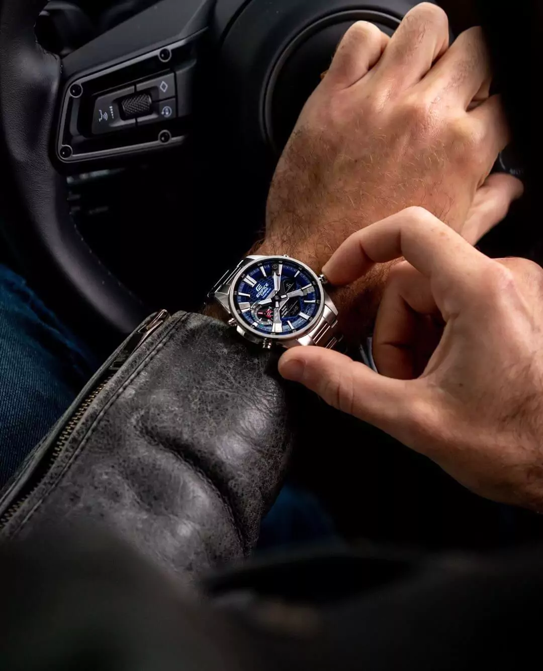 EDIFICE ECB-S100D-2A | KÍNH SAPPHIRE - PIN NĂNG LƯỢNG MẶT TRỜI - BLUETOOTH 7 ecb-s100d-2a