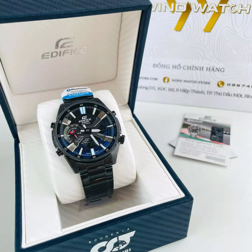 EDIFICE ECB-S100DC-2A | KÍNH SAPPHIRE - PIN NĂNG LƯỢNG MẶT TRỜI - BLUETOOTH 15 casio edifice ecb-s100dc-2a