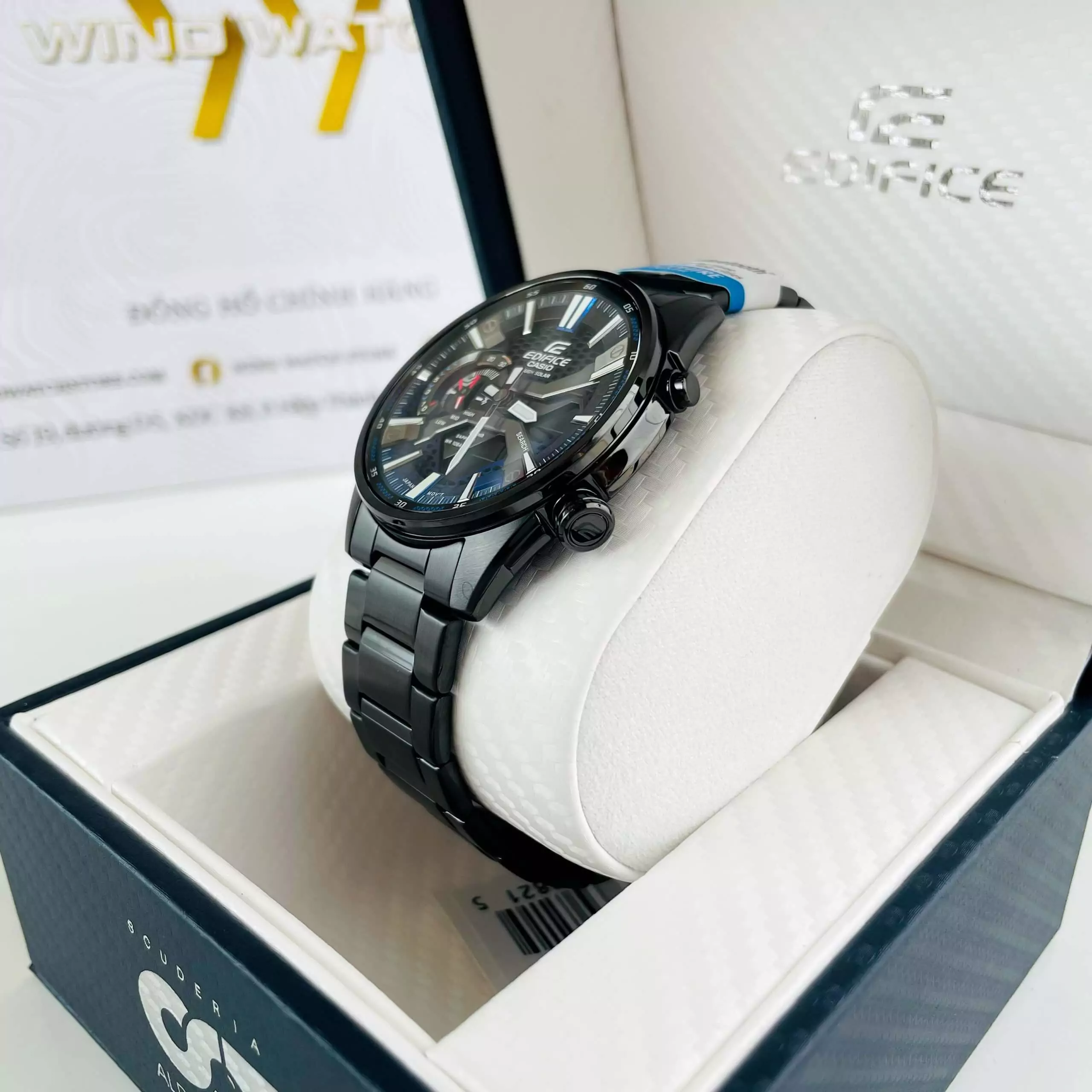 EDIFICE ECB-S100DC-2A | KÍNH SAPPHIRE - PIN NĂNG LƯỢNG MẶT TRỜI - BLUETOOTH 5 ĐỒNG HỒ NAM CASIO EDIFICE ECB-S100D-2A