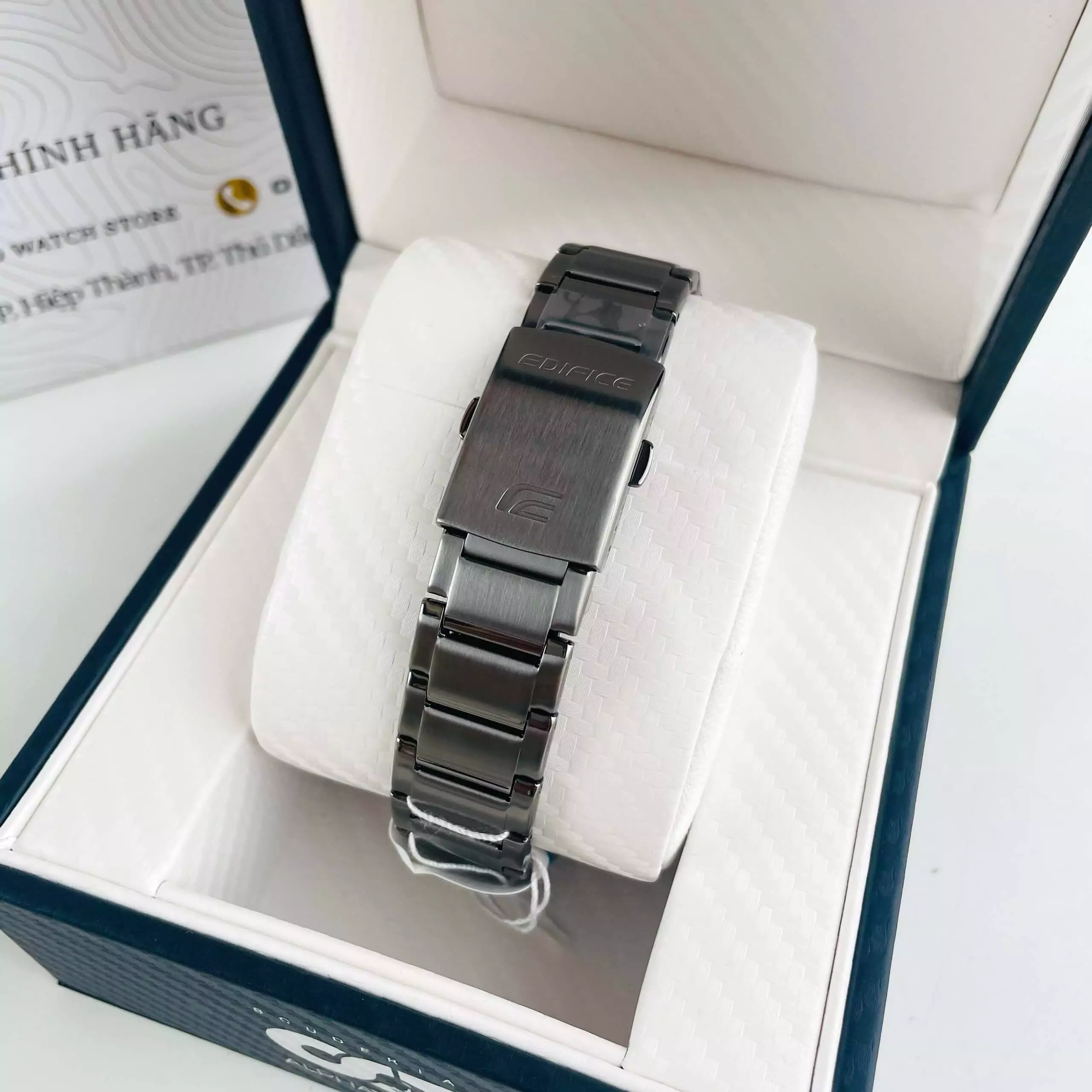 EDIFICE EFS-S570DC-1AVUDF | KÍNH SAPPHIRE - PIN NĂNG LƯỢNG MẶT TRỜI 4 ĐỒNG HỒ NAM CASIO EDIFICE EFS-S570DC-1A