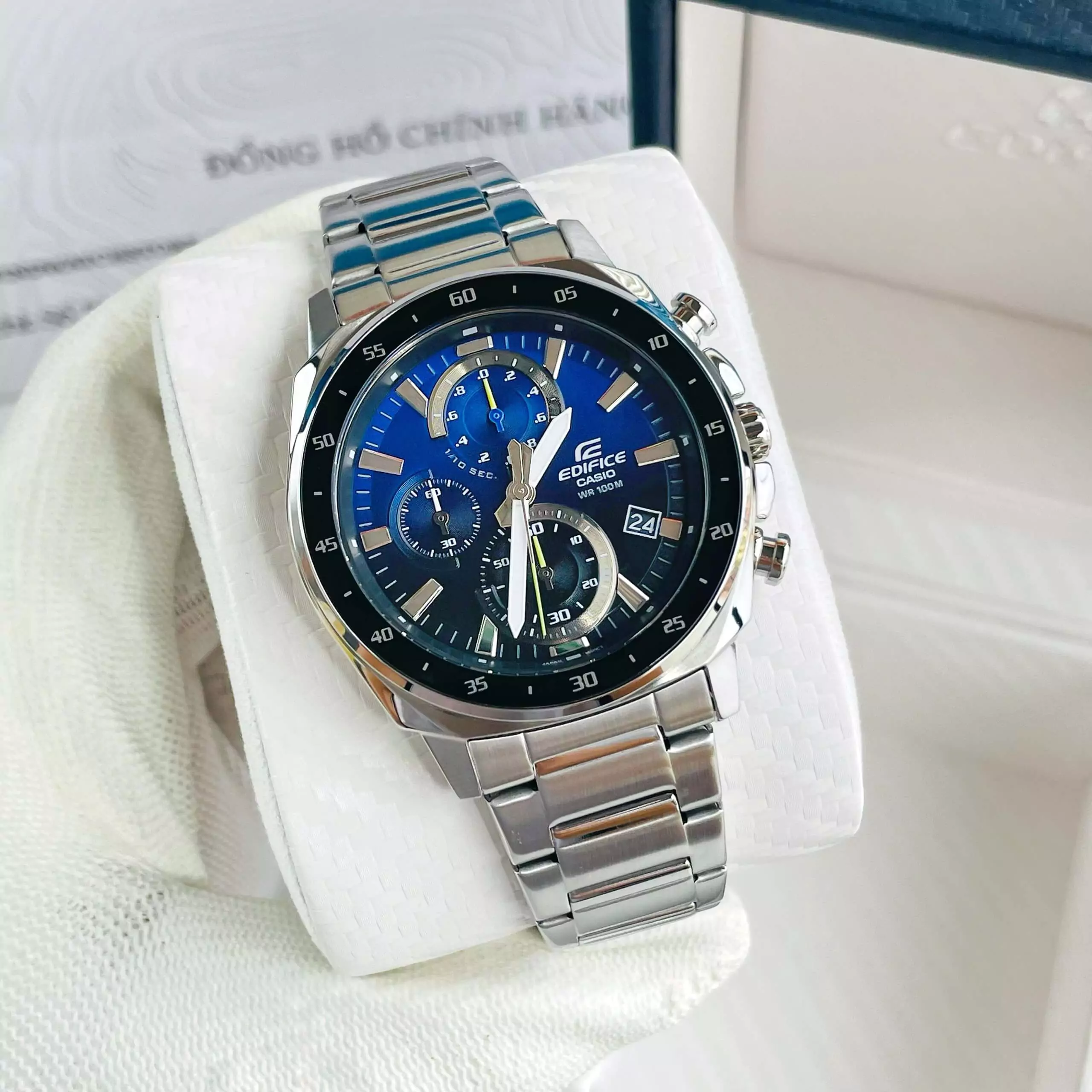EDIFICE EFV-600D-2AV 3 ĐỒNG HỒ NAM CASIO EDIFICE EFV-600D-2A