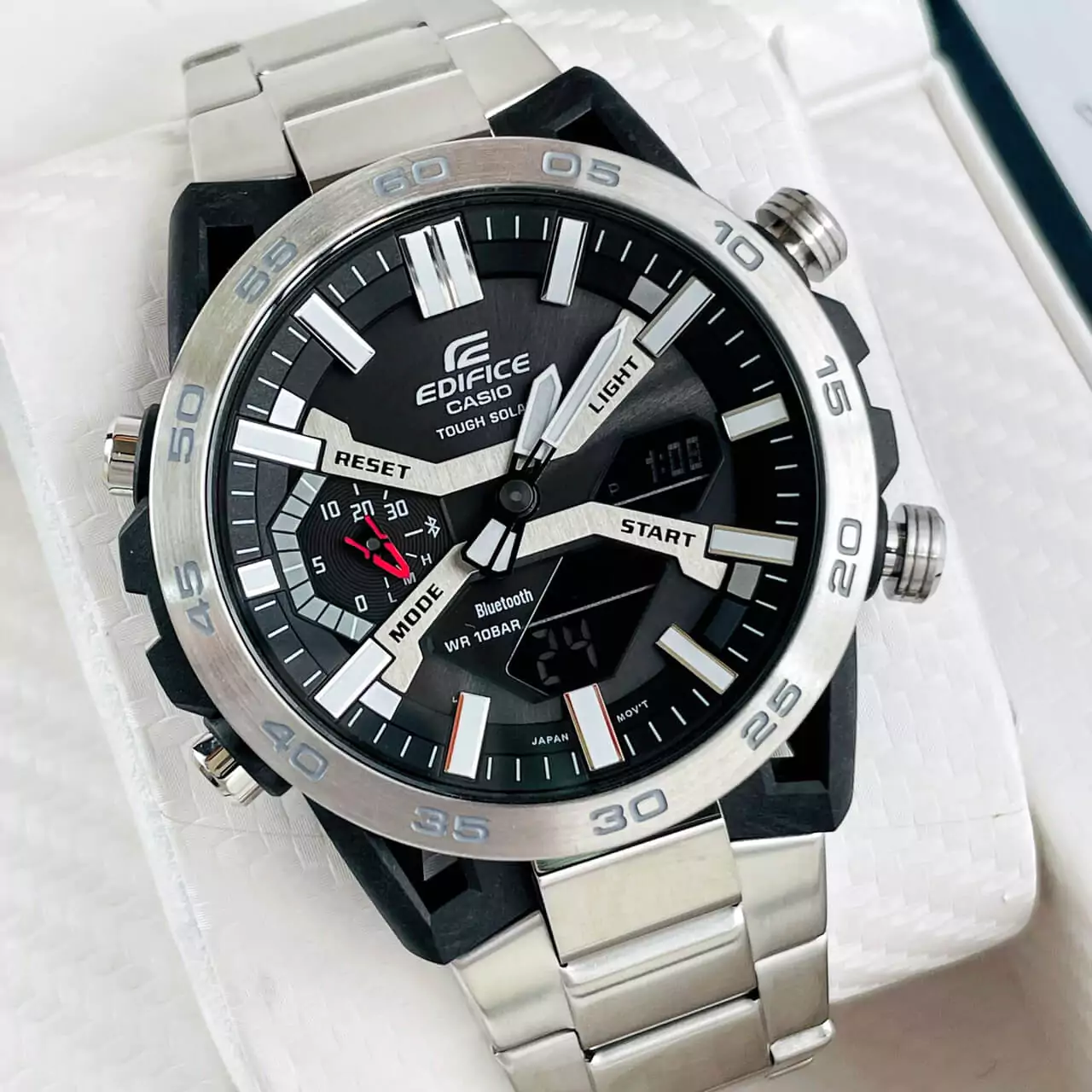EDIFICE ECB-2000D-1A | PIN NĂNG LƯỢNG MẶT TRỜI - BLUETOOTH 4 CASIO EDIFICE ECB-2000D-1A