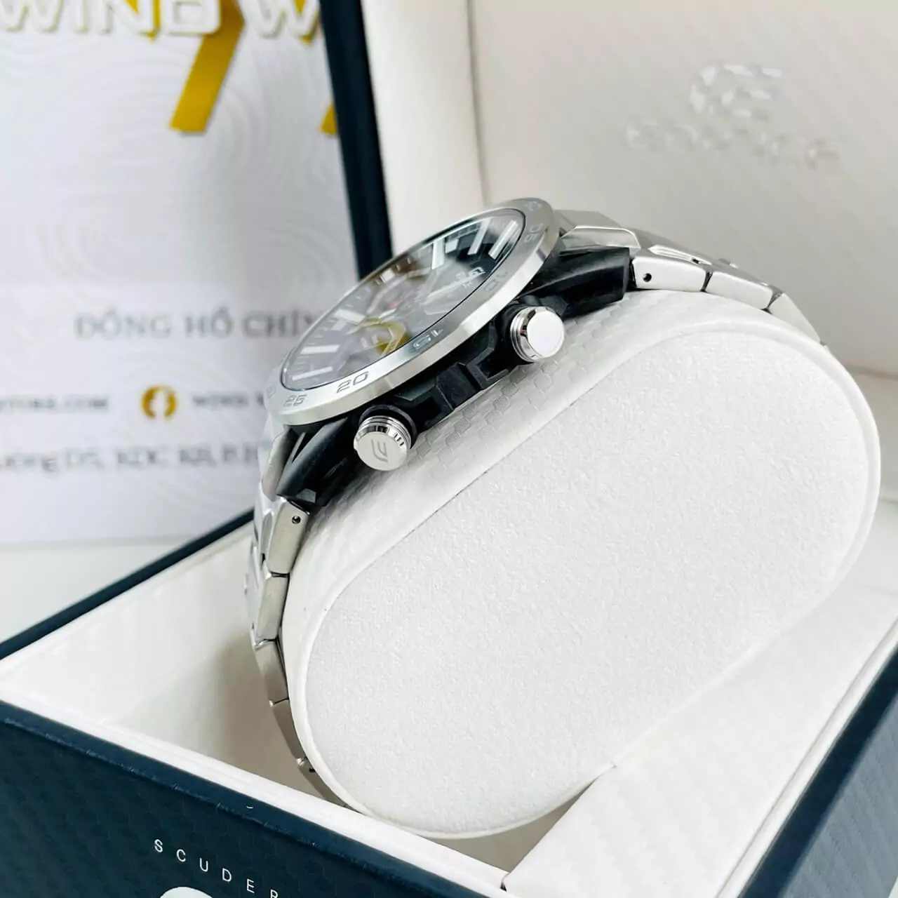 EDIFICE ECB-2000D-1A | PIN NĂNG LƯỢNG MẶT TRỜI - BLUETOOTH 5 CASIO EDIFICE ECB-2000D-1A
