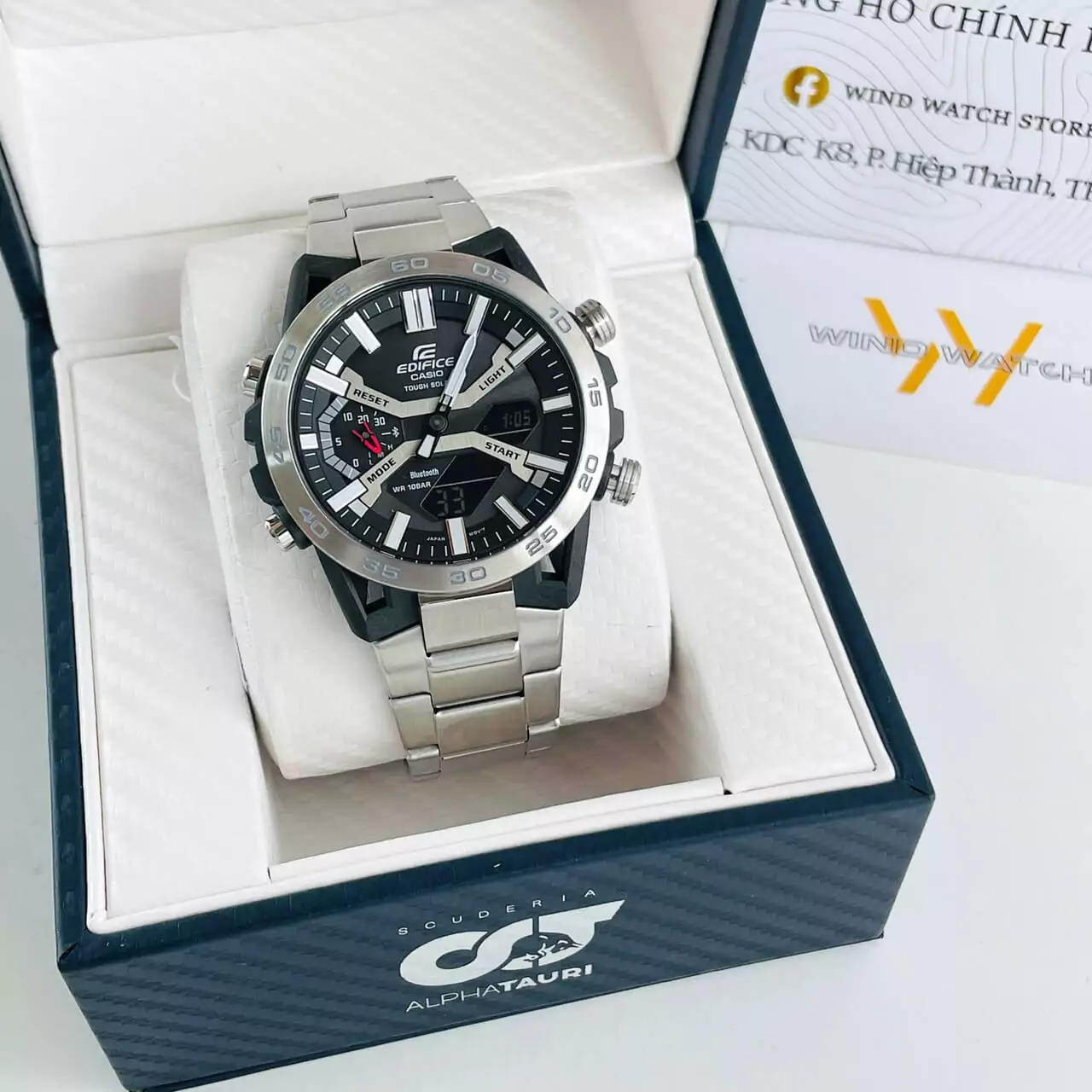 EDIFICE ECB-2000D-1A | PIN NĂNG LƯỢNG MẶT TRỜI - BLUETOOTH 2 CASIO EDIFICE ECB-2000D-1A