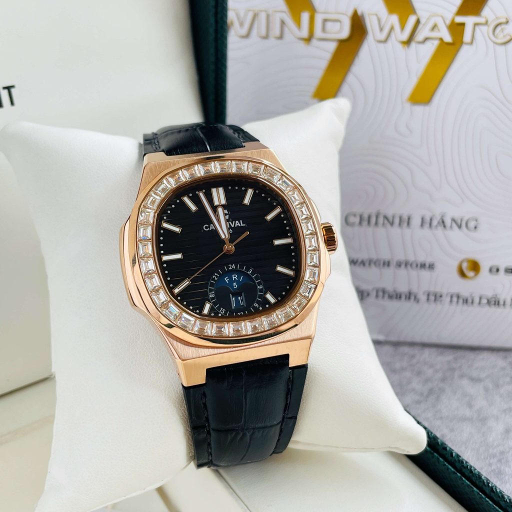CARNIVAL 8110G-VH-D-Đ AUTOMATIC - KÍNH SAPPHIRE 16 carnival-8110g