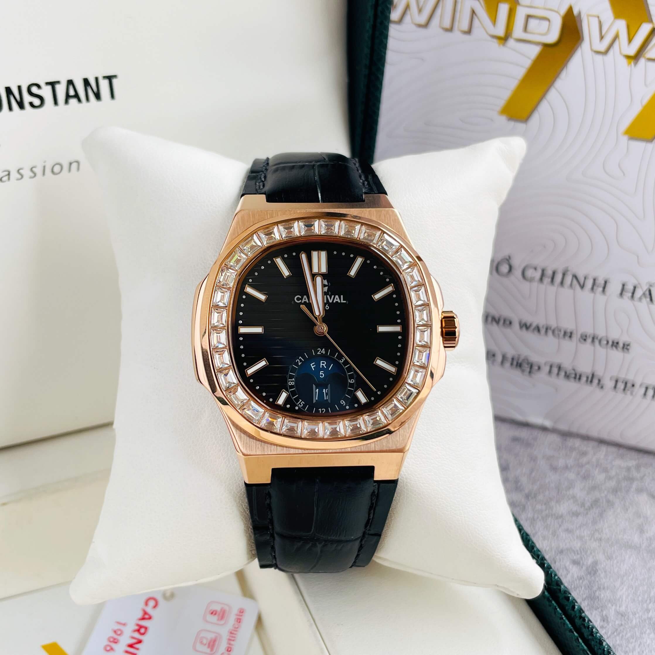 CARNIVAL 8110G-VH-D-Đ AUTOMATIC - KÍNH SAPPHIRE 4 carnival-8110g