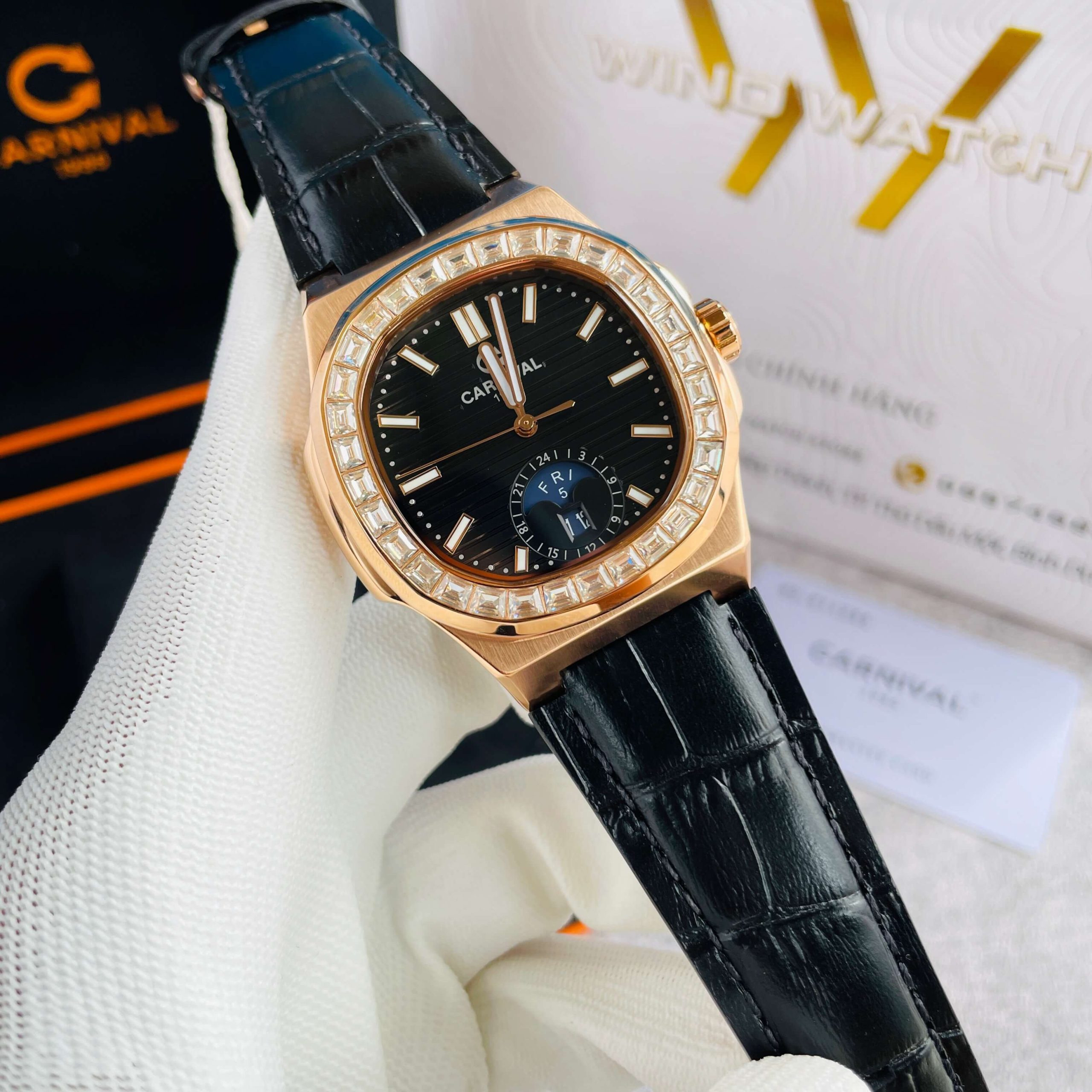 CARNIVAL 8110G-VH-D-Đ AUTOMATIC - KÍNH SAPPHIRE 5 carnival-8110g