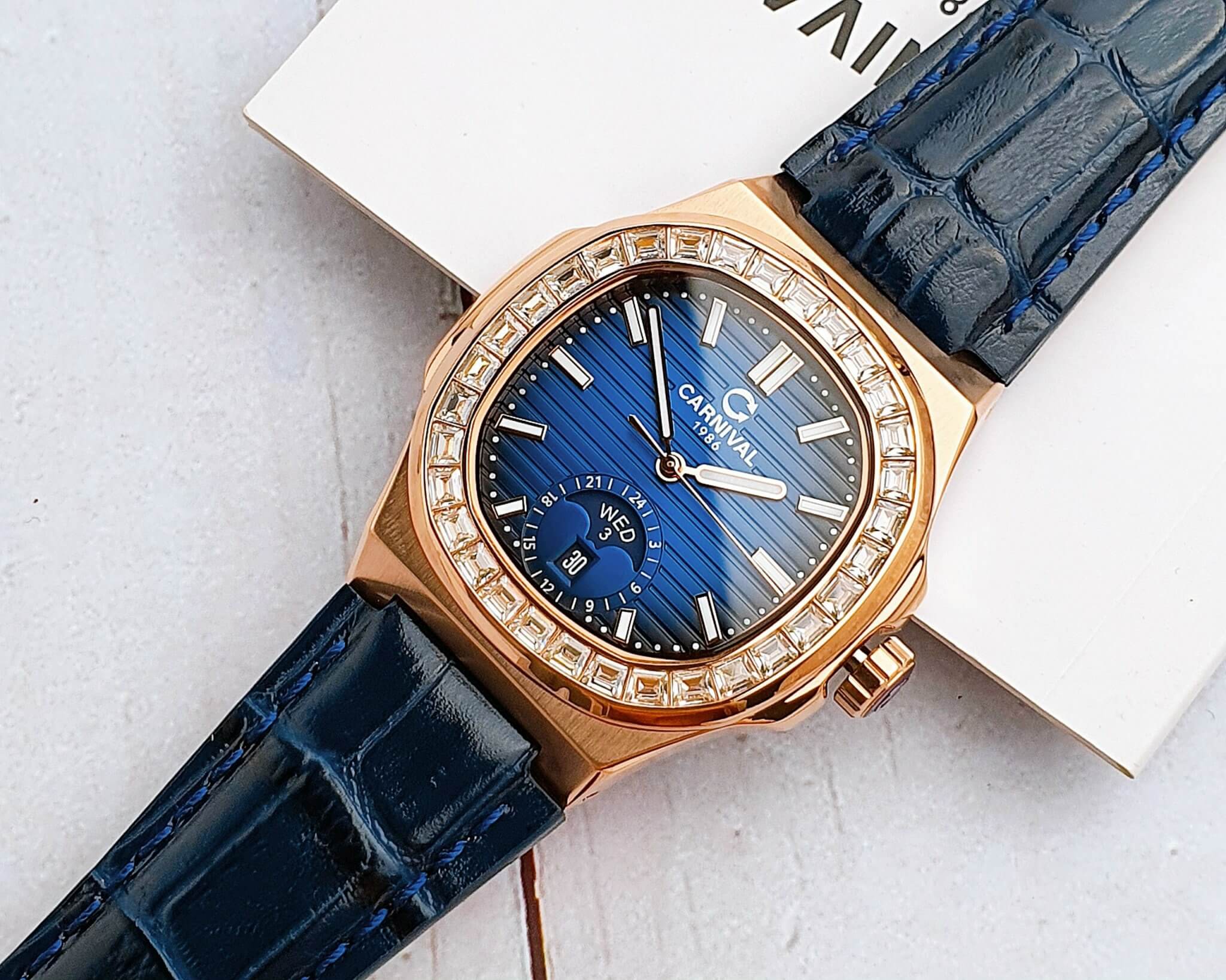 CARNIVAL 8110G-VH-D-X AUTOMATIC - KÍNH SAPPHIRE 6 carnival-8110g