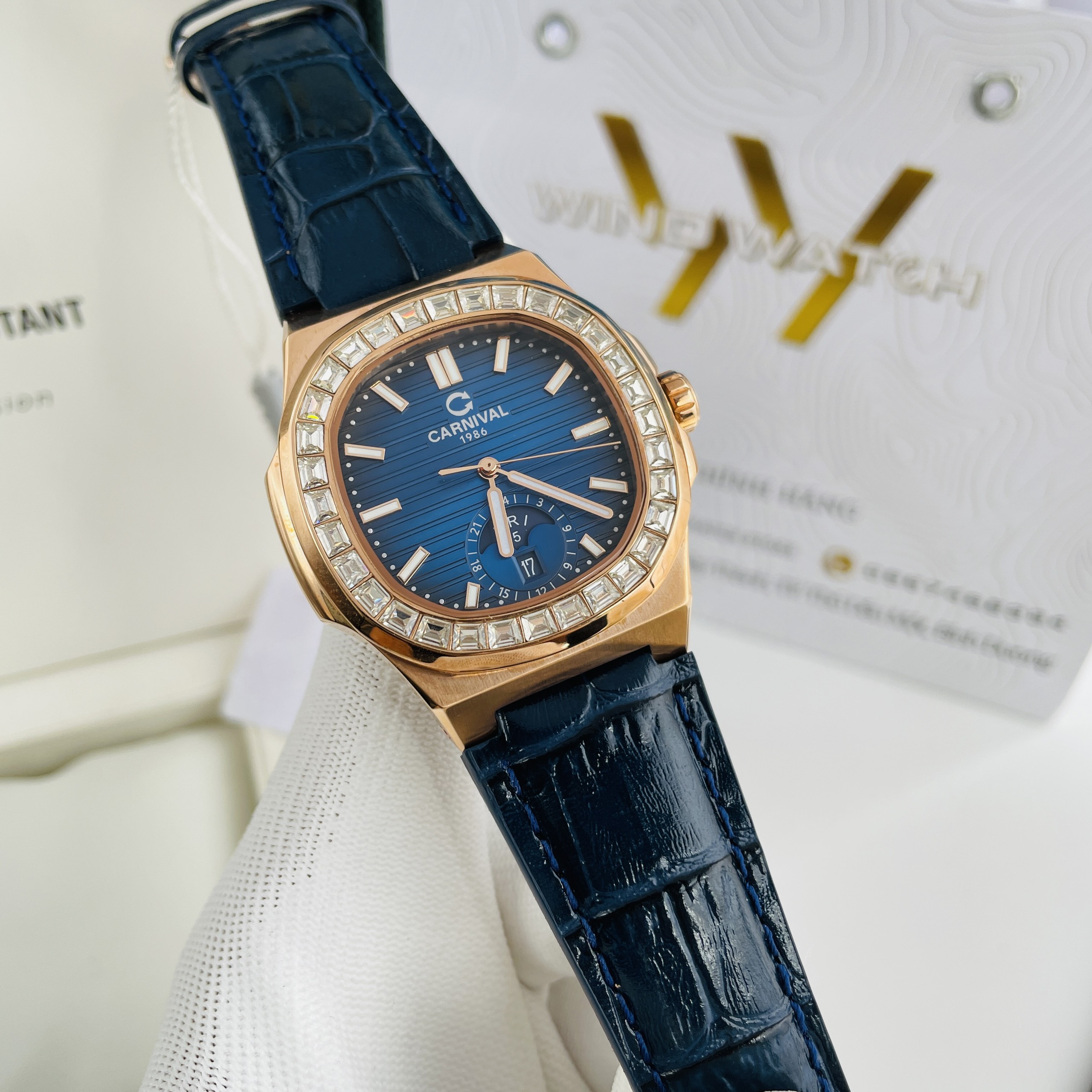 CARNIVAL 8110G-VH-D-X AUTOMATIC - KÍNH SAPPHIRE 2 CARNIVAL 8110G-VH-D-X AUTOMATIC - KÍNH SAPPHIRE - Ảnh 2