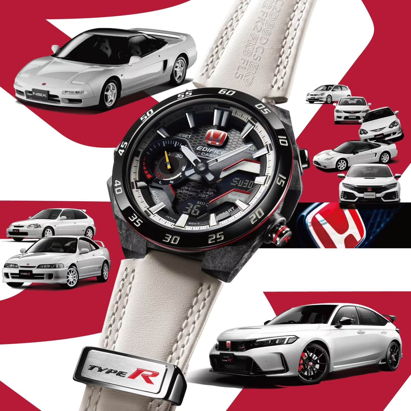 EDIFICE ECB-2200HTR-1A x HONDA TYPE R | PHIÊN BẢN GIỚI HẠN 2 ecb-2200htr-1a