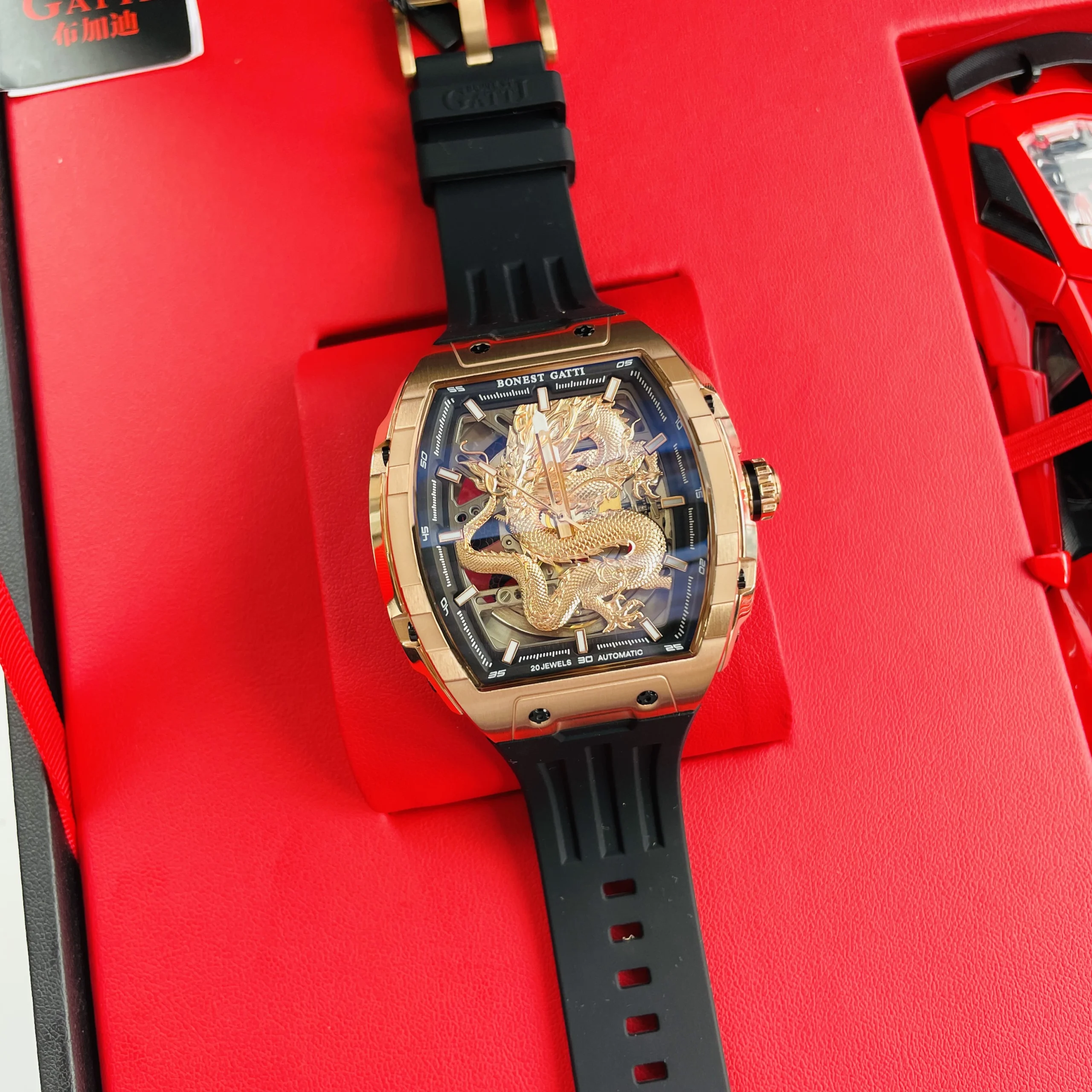 Bonest Gatti Dragon BG5606-A2 - Automatic - Nam 5 Đồng hồ Bonest Gatti BG5606-A2 chính hãng