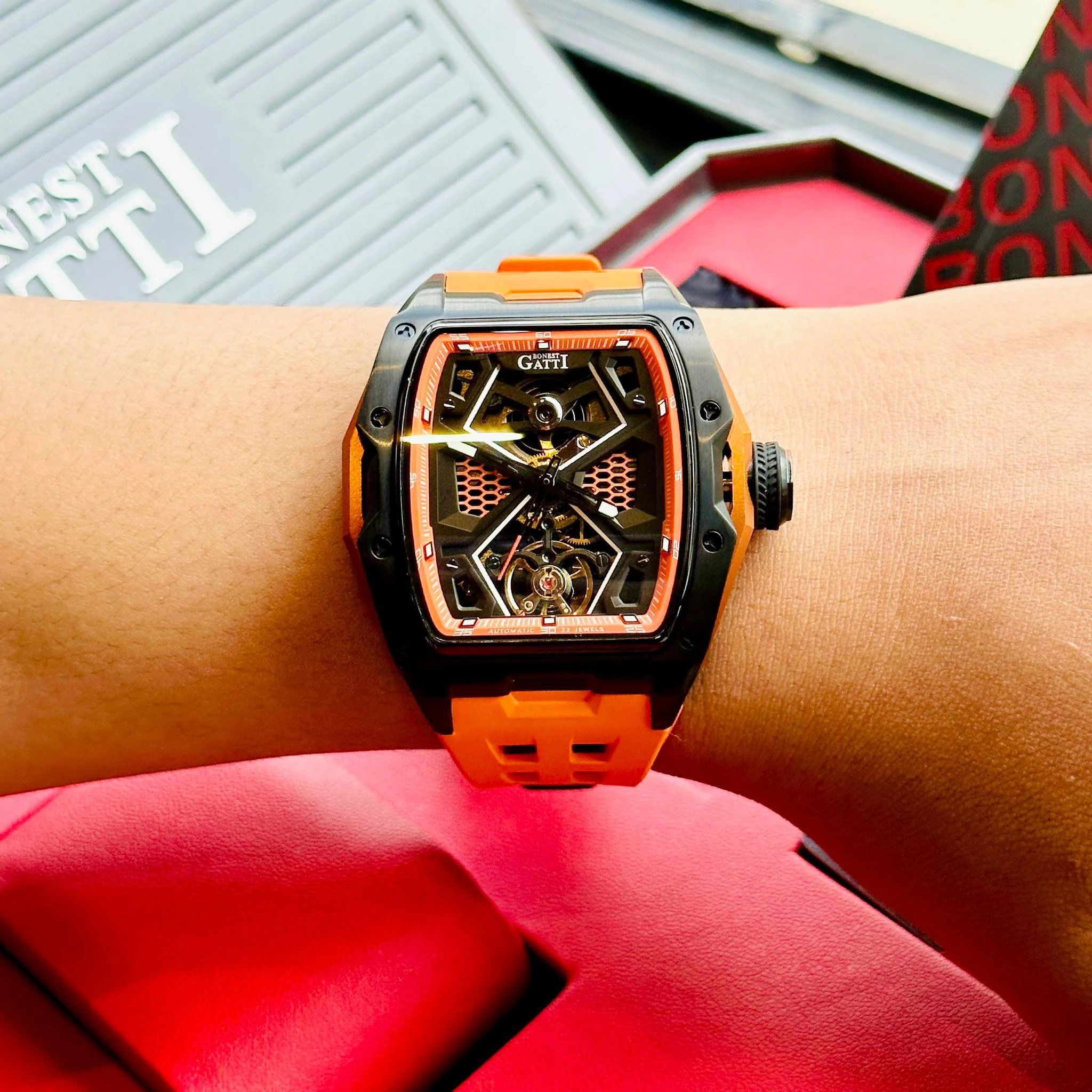 Bonest Gatti BG5501-A2 - Nam - Automatic 9 đồng hồ bonest gatti BG5501-A2 chính hãng