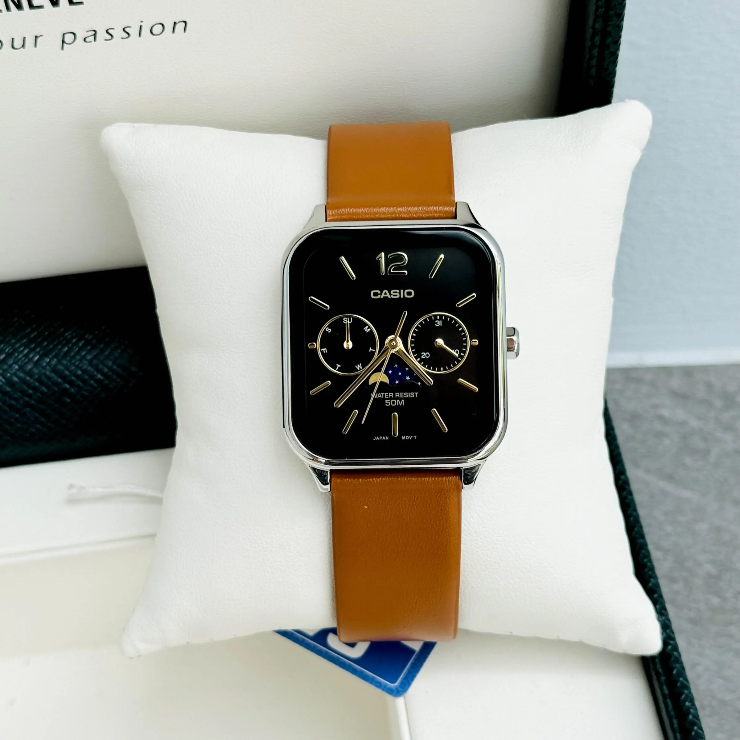 Casio MTP-M305L-1AVDF 2 Đồng hồ nam Casio MTP-M305L-1AVDF