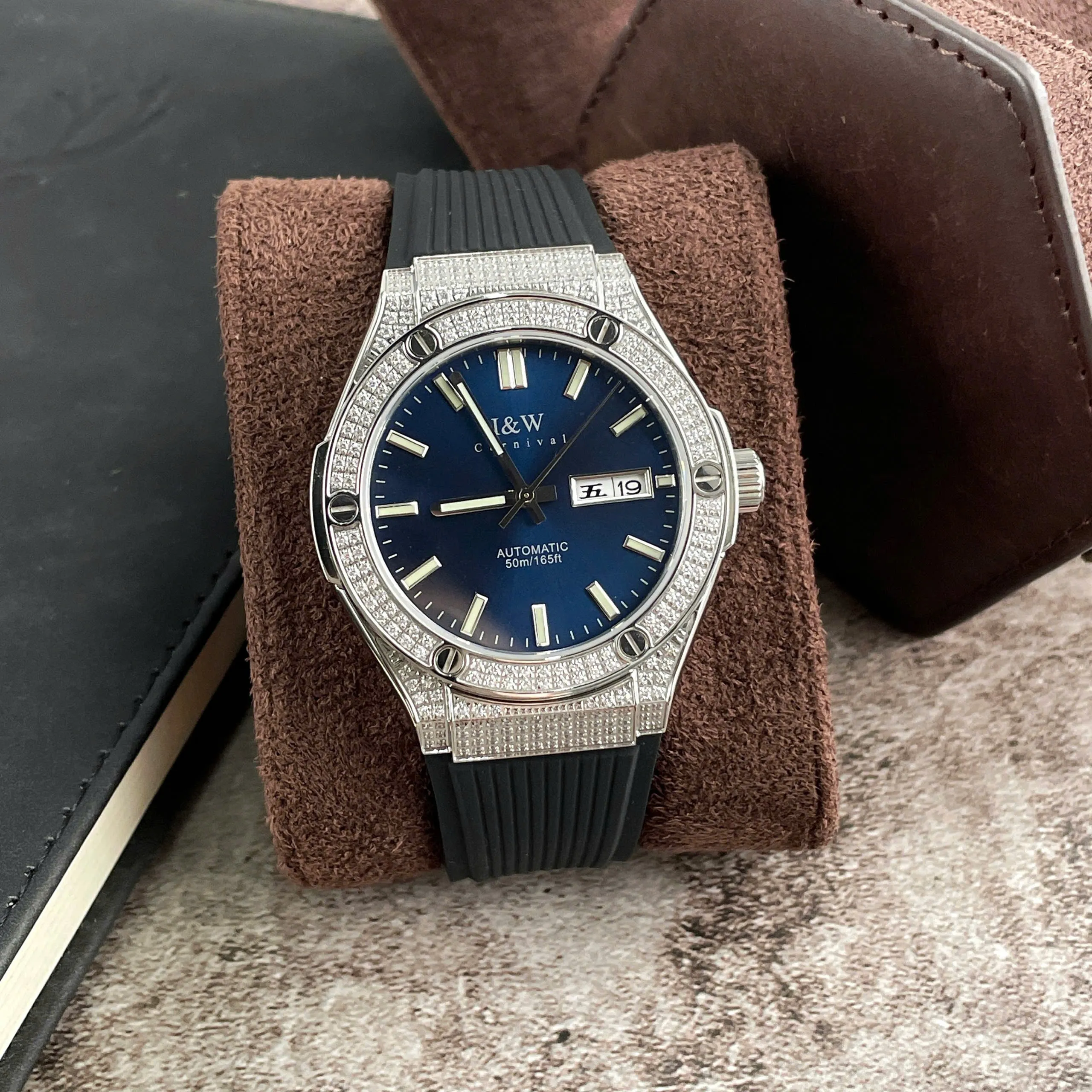 I&W Carnival 55851G - Viền Full Đá - Xanh 2 I&W Carnival 55851G - Viền Full Đá xanh