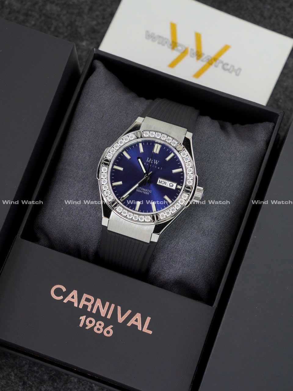 I&W Carnival 55851G - Viền Đá - Xanh 3 Carnival IW 55851G Đính Đá
