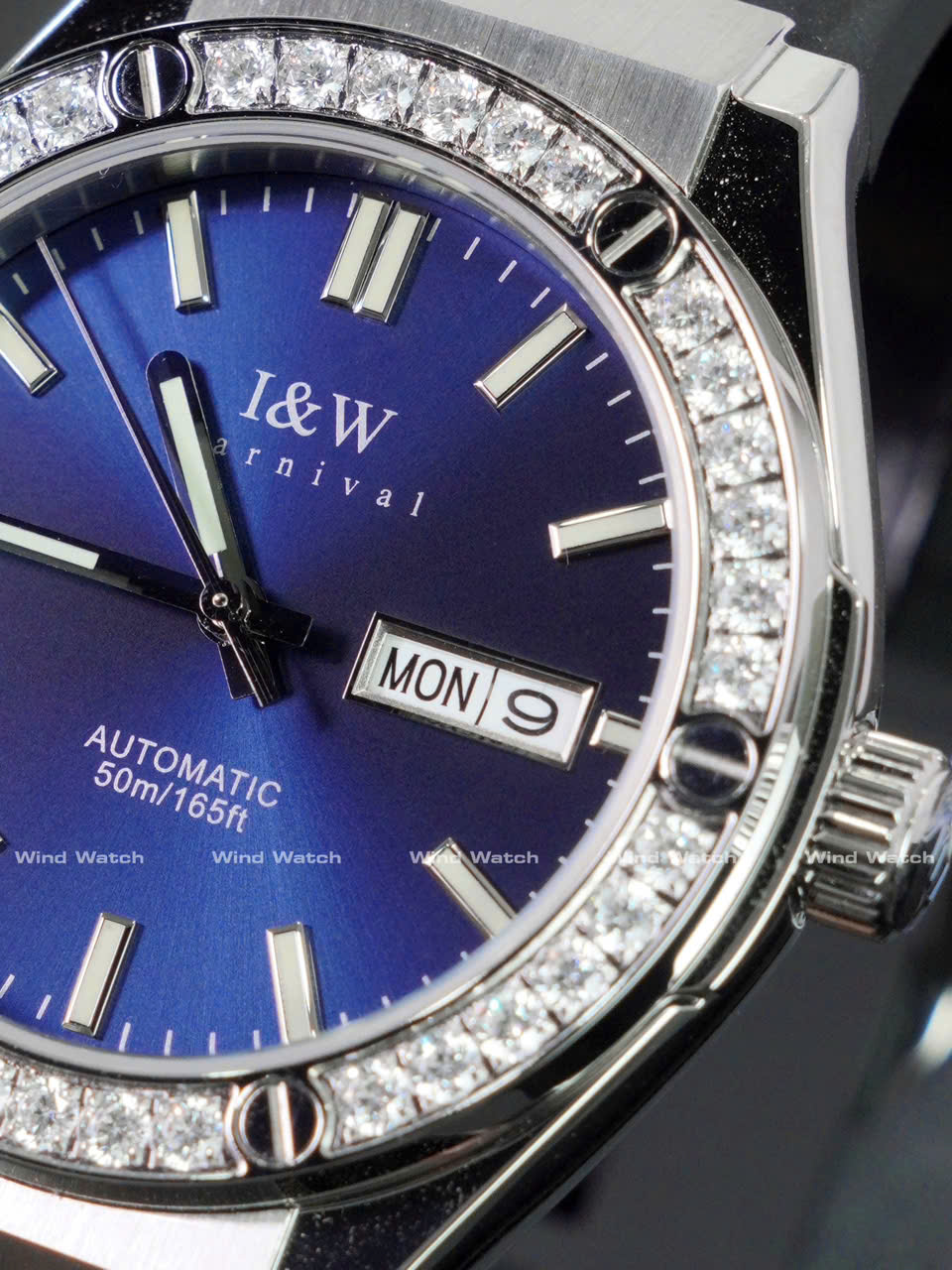 I&W Carnival 55851G - Viền Đá - Xanh 16 Carnival IW 55851G Đính Đá