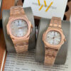 CARNIVAL COUPLE 8160-VH-T 11 Đồng hồ Cặp Carnival 8160 Rosegold Mặt Trắng