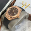 I&W Carnival 55851G-VH - Viền Trơn - Nâu 7 I&W Carnival 55851G Rosegold Mặt Nâu