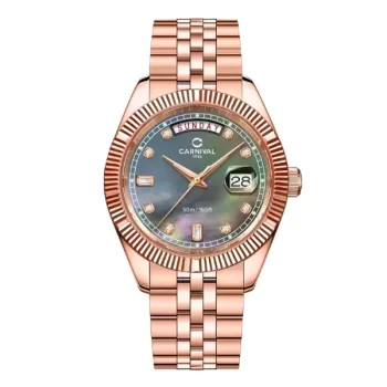 Đồng hồ nam Carnival 8190G-VH-DK Xà cừ đen