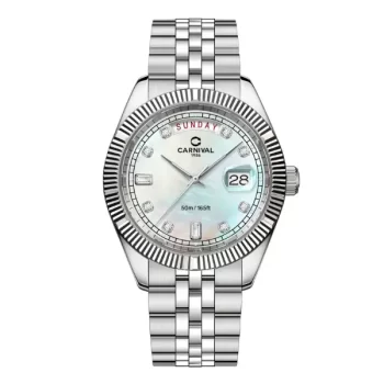 Đồng hồ nam Carnival 8190G-VT-TK Xà cừ trắng
