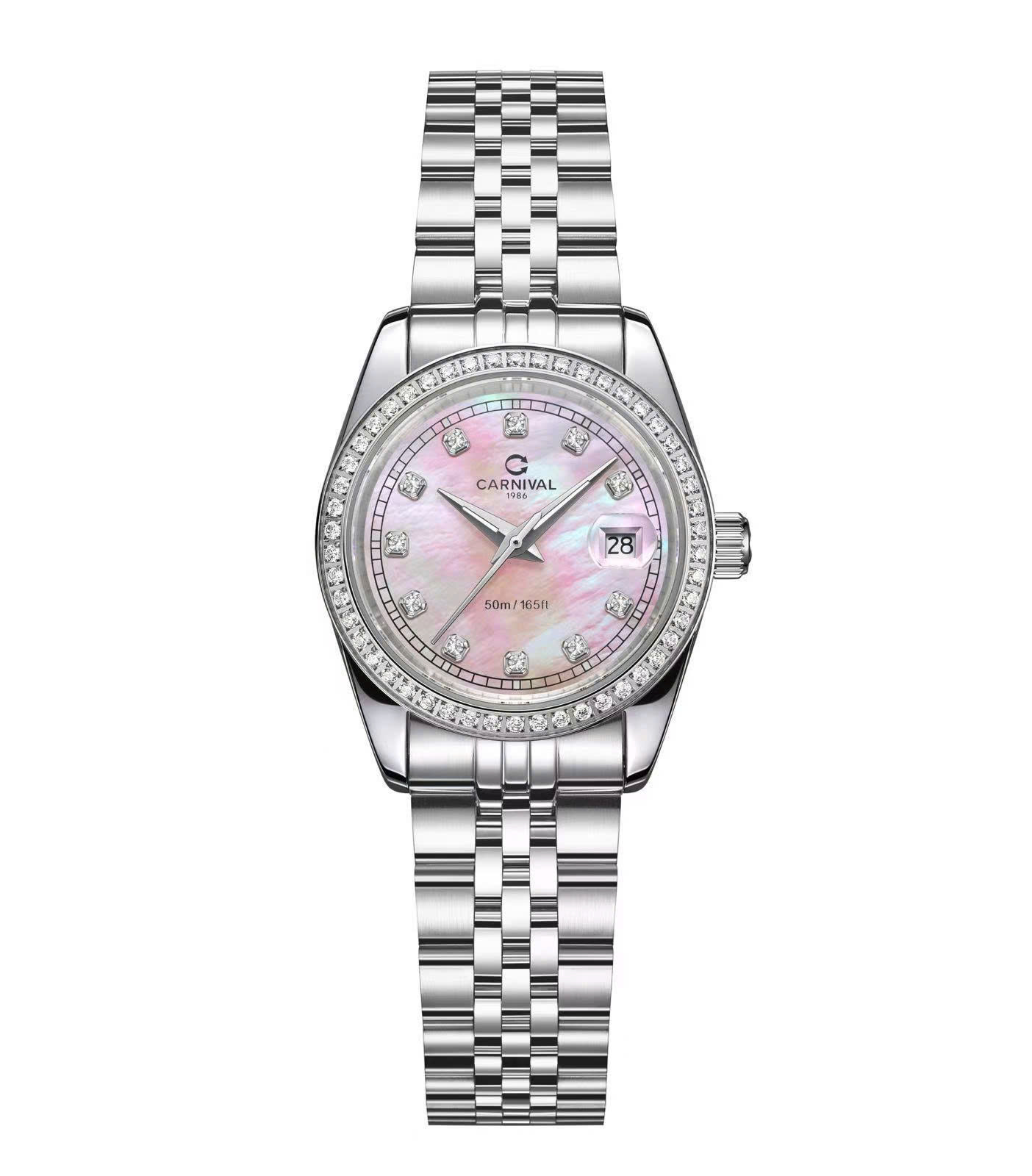 CARNIVAL 8131L2-VT-HK XÀ CỪ HỒNG 1 Đồng hồ nữ Carnival 8131L2-VT-HK Xà Cừ Hồng