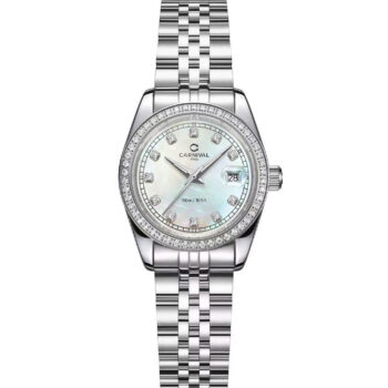 Đồng hồ nữ Carnival 8131L2-VT-TK Xà Cừ Trắng