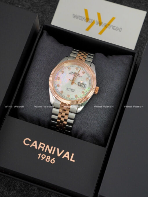 đồng hồ Carnival nam 8131G-CH-TK (Xà Cừ Trắng)