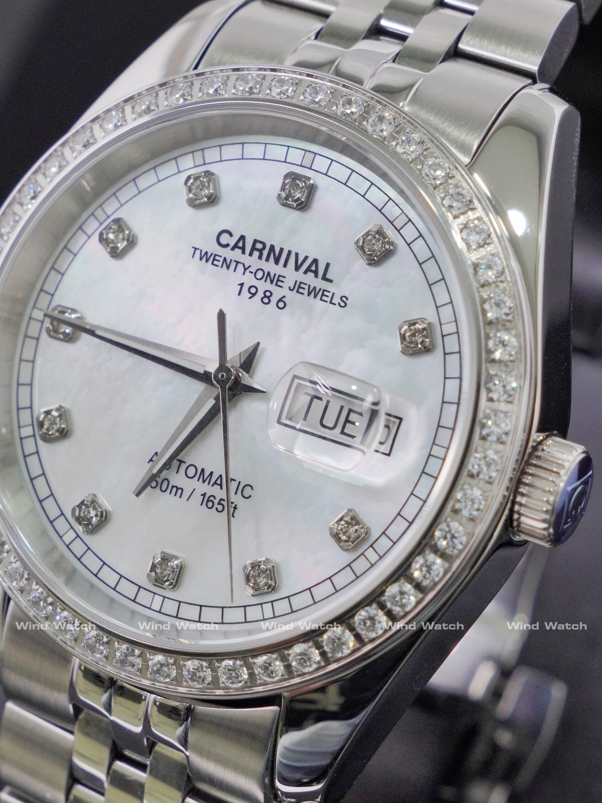 Đồng Hồ Carnival Nam 8131G2-VT-TK (Xà Cừ Trắng) 4 Carnival 8131G2-VT-TK (Xà Cừ Trắng)