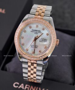 Đồng Hồ Carnival Nam 8131G2-CH-TK (Xà Cừ Trắng)