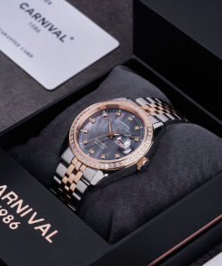Đồng Hồ Carnival Nam 8131G2-CH-DK (Hắc Xà Cừ)