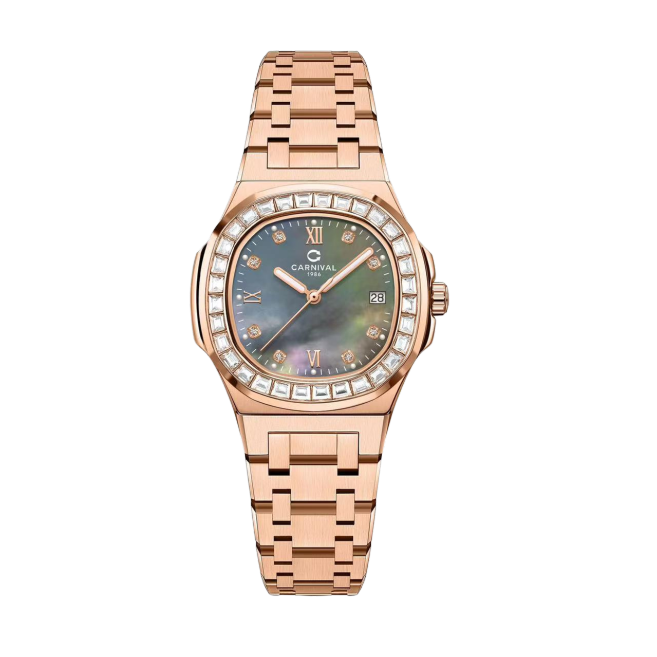 Đồng Hồ Carnival Nữ 8160L2-VH-DK (Xà Cừ Đen) 1 Đồng Hồ Carnival Nữ 8160L2-VH-DK (Xà Cừ Đen)