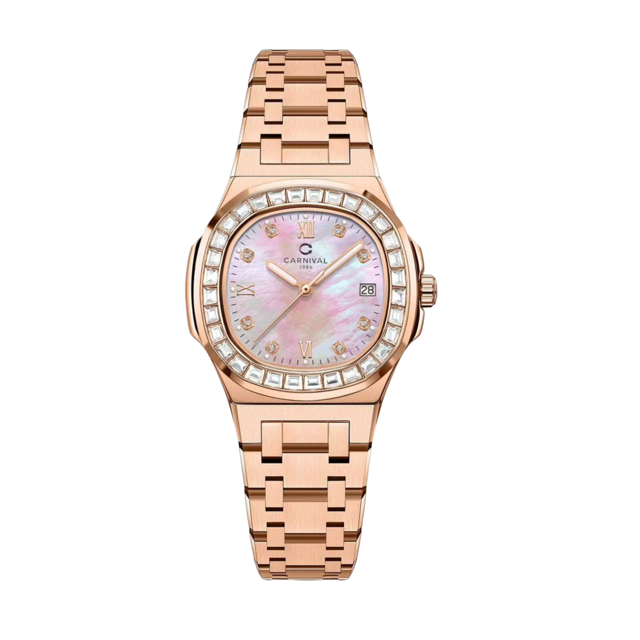 Đồng Hồ Carnival Nữ 8160L2-VH-HK (Xà Cừ Hồng) 1 Đồng Hồ Carnival Nữ 8160L2-VH-HK (Xà Cừ Hồng)