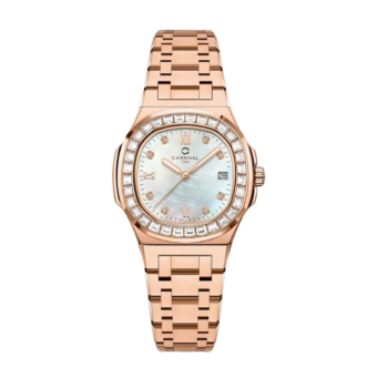 Đồng Hồ Carnival Nữ 8160L2-VH-TK (Xà Cừ Trắng)