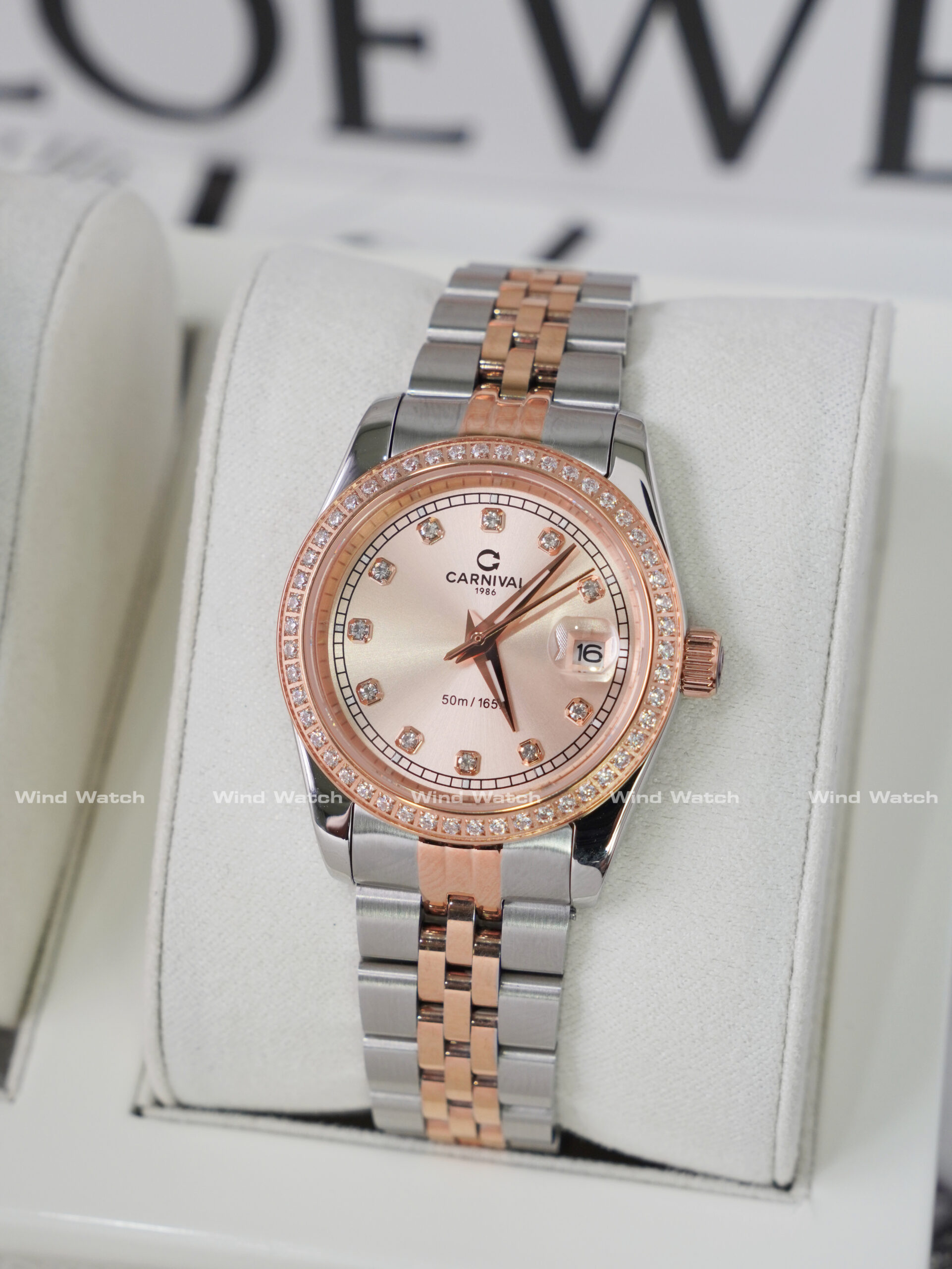 Đồng Hồ Đôi Carnival 8131D2-CH-NN (Sundust - Viền Đá) 6 Đồng Hồ Đôi Carnival 8131D2-CH-NN (Sundust - Viền Đá) - Ảnh 6