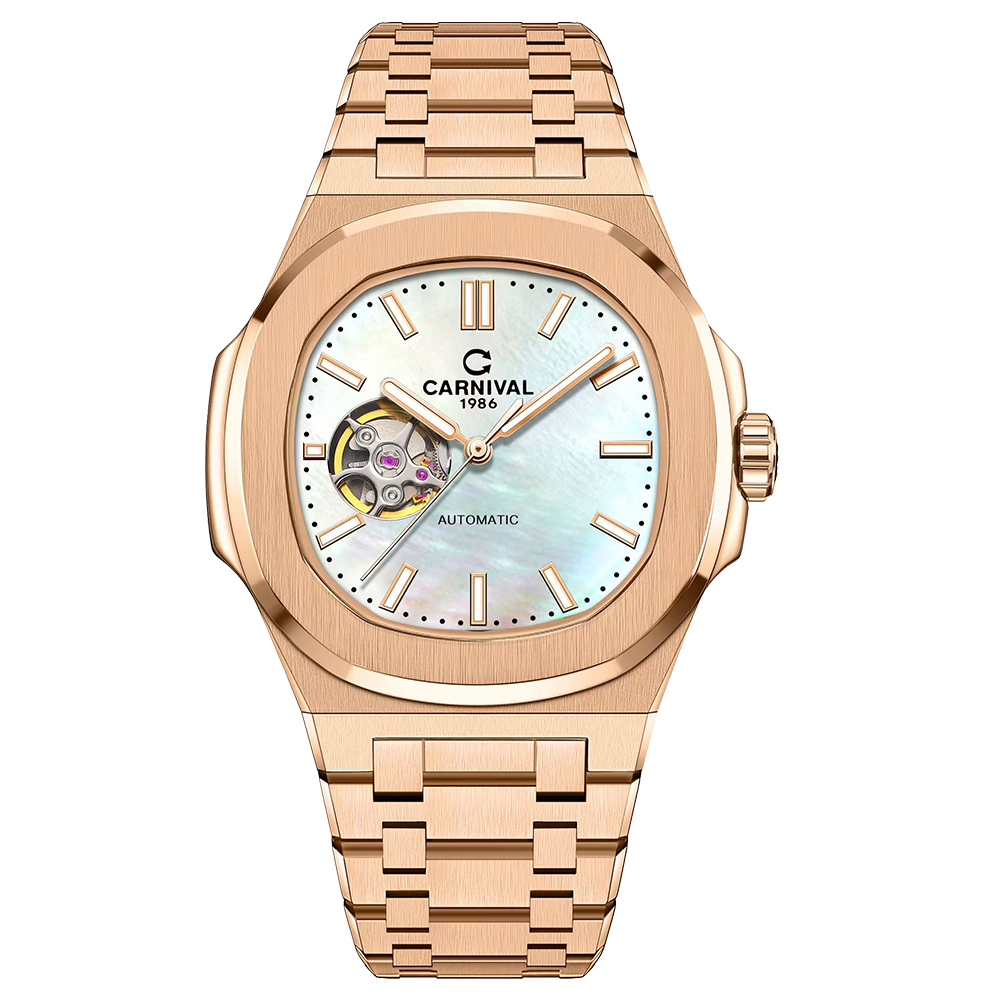 Đồng Hồ Carnival Nam 8128G1-VH-TK (Xà Cừ Trắng) 1 Đồng Hồ Carnival Nam 8128G1-VH-TK (Xà Cừ Trắng)