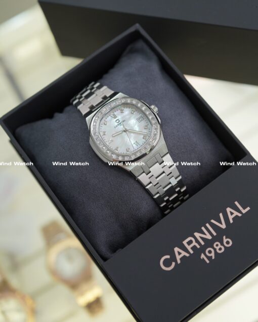 Alternative view of Đồng Hồ Carnival Nữ 8160L2-VT-TK (Xà Cừ Trắng)